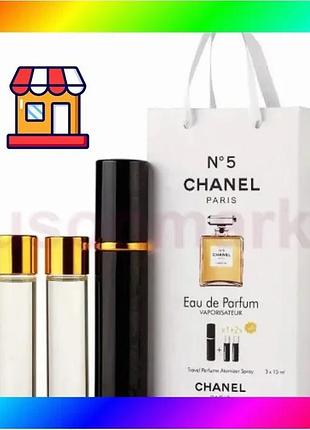 Bs chanl №5 edt best mix 3x15ml - trio bag bas77/n