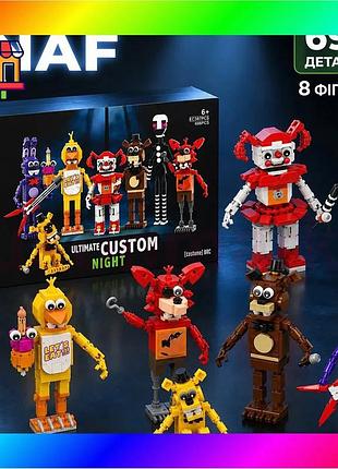 Bs дитячий конструктор fnaf best mix custom аніматроніки 5 ночей з фредді фігурки ігрові, 5 nights at bas77/n