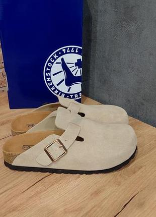 Сабо женские birkenstock/натуральная замша/биркеншток