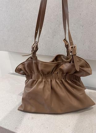Сумка для жінок zara бежева 2
