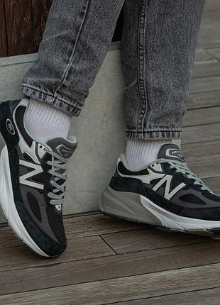 Кроссовки мужские new balance 990 v6 grey black