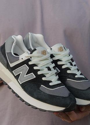 Кросівки чоловічі new balance 574 legacy black white