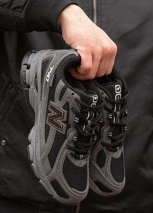 Кроссовки мужские new balance 740 gore-tex black grey
