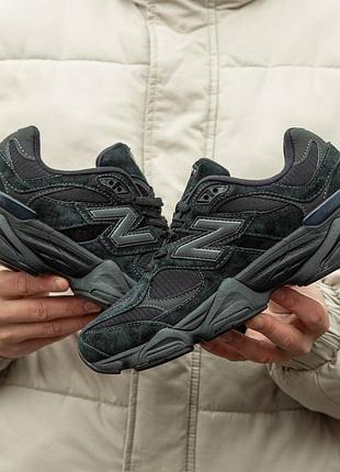 Кроссовки мужские new balance 9060 black suede