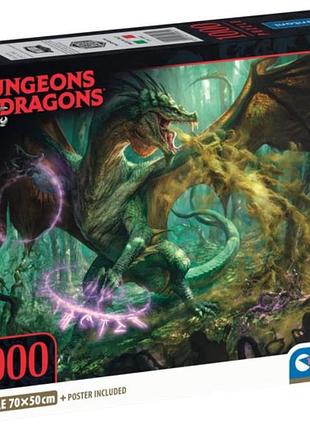 Пазл подземелья и драконы / dungeons & dragons 1000 элементов clementoni 39961