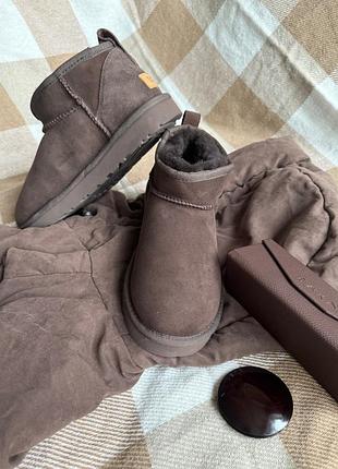 Уггі ugg classic ultra mini chocolate 5