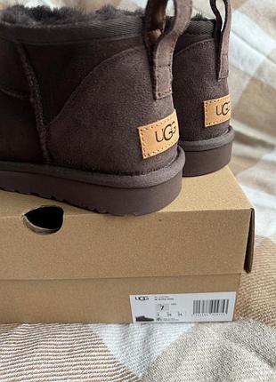 Уггі ugg classic ultra mini chocolate 7