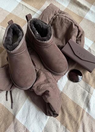 Уггі ugg classic ultra mini chocolate 3