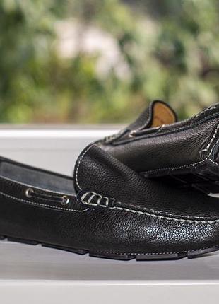 Мокасини bass carlo since 1876 men's leather 1956-400 dark green 40 р. оригінал