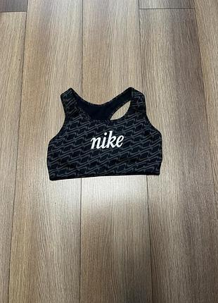 Топ жіночий nike чорний з принтом