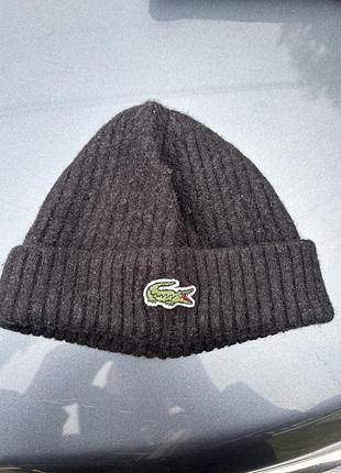 Шапка для хлопчиків lacoste сіра