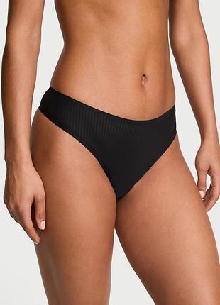 Гладкие трусики тонг flex victoria’s secret в полоску