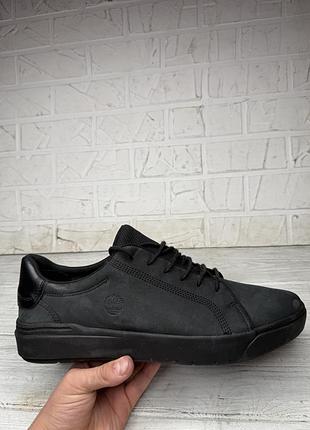 Крутые черные кроссовки мокасины timberland seneca bay oxford