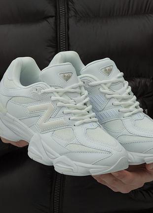 Кроссовки мужские new balance 9060 triple white