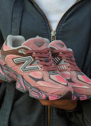 Кроссовки женские new balance 9060 pink custom