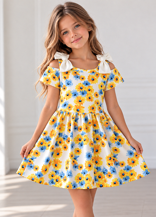 Платье sue 8-9 лет с цветами