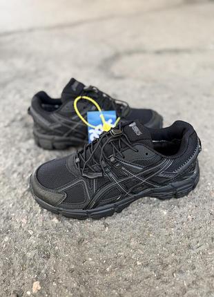Кросівки asics gel комбіновані чорні 39