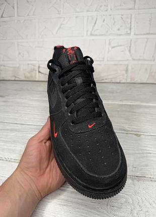 Крутые черные кроссовки nike air force 1 '07 lv8 2