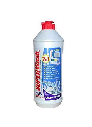 Засіб для миття посуду 500мл сода-ефект (7в1) тм super wash