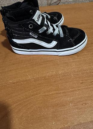 Дитячі кеди vans високі 🖤🤍 3