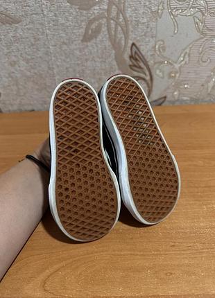 Дитячі кеди vans високі 🖤🤍 4