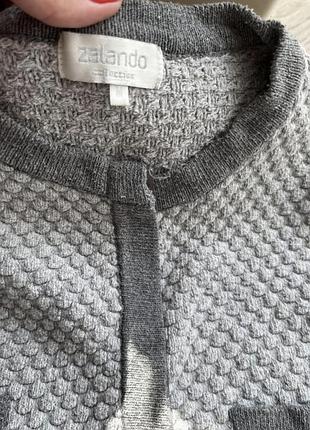 Zara кардиган діловий сірий 3