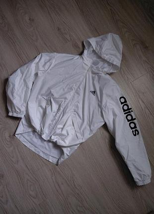 Вітровка жіноча adidas біла, розмір m