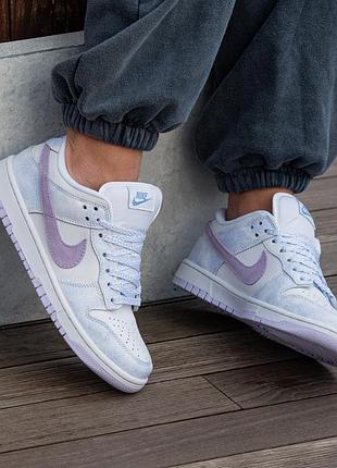 😍 жіночі кросівки nike sb dunk white blue