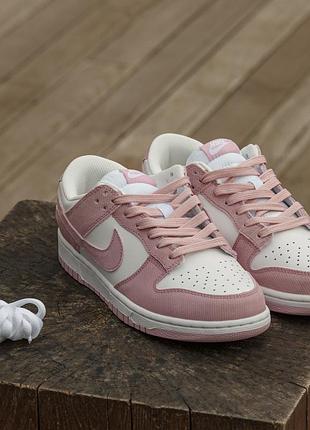 😍 жіночі кросівки nike sb dunk low pink corduroy