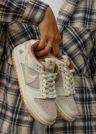 😍 жіночі кросівки nike sb dunk low retro rabbit fossil stone