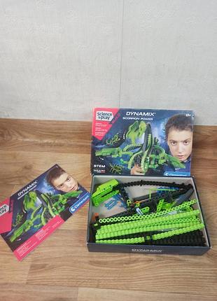 Конструктор clementoni science & play dynamix scorpion power ,  для дітей віком від 8 років, цікавий і якісний 2