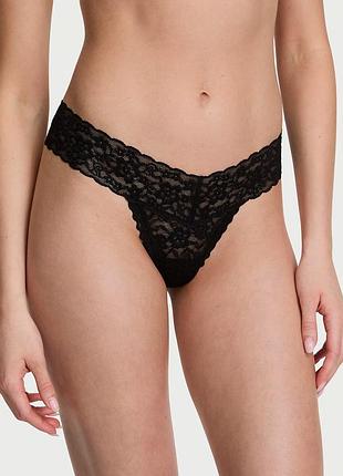 Кружевные трусики тонг victoria’s secret