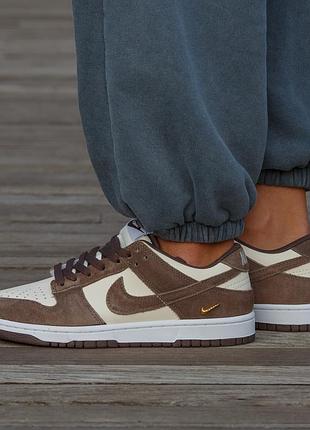 😍 женские кроссовки nike sb dunk pale ivory baroque brown