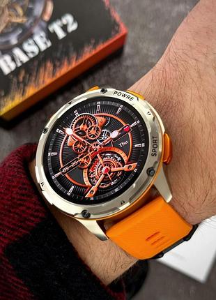 Умные часы modfit base t2 gold-orange мужской спортивный