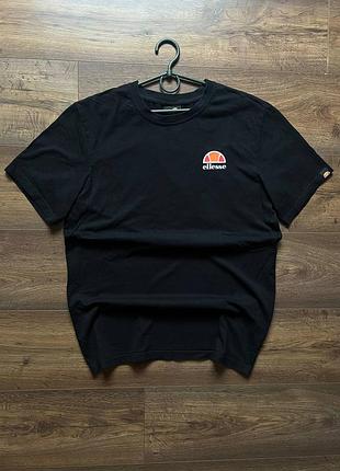 Чоловіча чорна футболка ellesse canaletto m-l оригінал еліс мужская черная