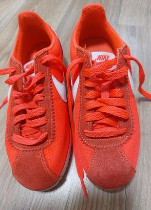 Кросівки жіночі nike cortez помаранчеві, розмір 36, довжина устілки 22,5 см