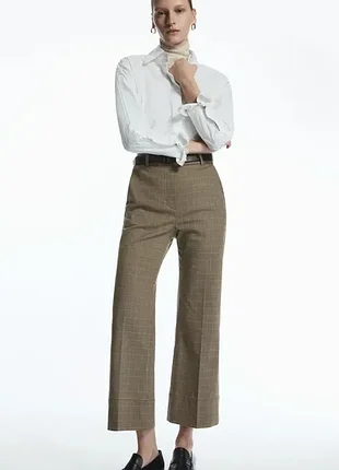 Штани жіночі cos checked flared trousers / 42
