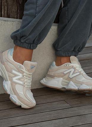 Кросівки жіночі new balance 9060 beige blue