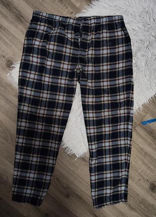 Теплые байковые домашние пижамные брюки размер xl/xxl