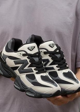 Кросівки чоловічі new balance 9060 black beige