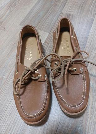 Мокасини жіночі sperry коричневі