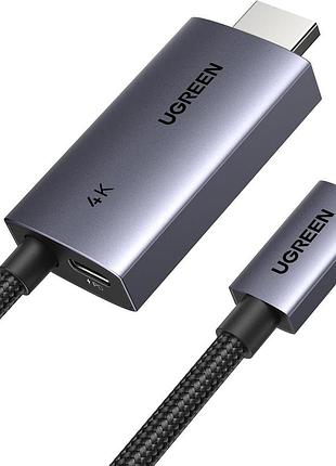 Кабель usb c-hdmi 2 м ugreen cm675 высокоскоростной кабель для передачи цифрового видео и аудиосигнала