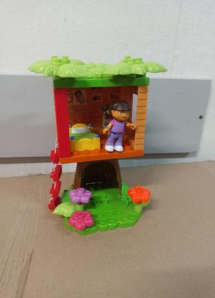 Игровой набор mega bloks серии «даша продольественница» (dora the explorer), домик на дереве.