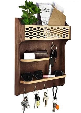 Органайзер для ключей 45×36×8 см wood wedge настенный деревянный органайзер для ключей