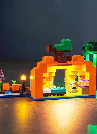 Набір світлодіодної підсвітки для lego 21248 lighting kit p51101 гарбузова ферма led-підсвітка для конструктора