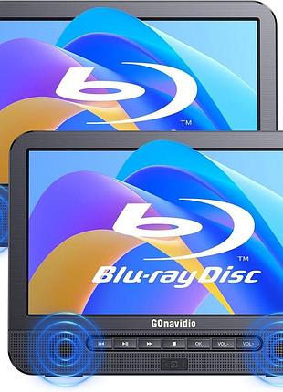 Портативний автомобільний blu-ray плеєр gonavidio nb0721b-n1 відеоплеєр із 2 моніторами для автомобіля