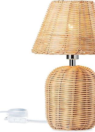 Настольная лампа из ротанга table light ftt280k прикроватная лампа с плетёным абажуром