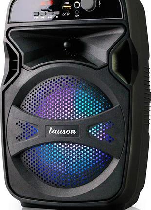 Портативная колонка lauson speaker party lights беспроводная bluetooth колонка, караоке-бокс