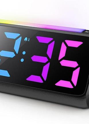 Цифровой будильник netzu 6206d настольный цифровой будильник с rgb-подсветкой