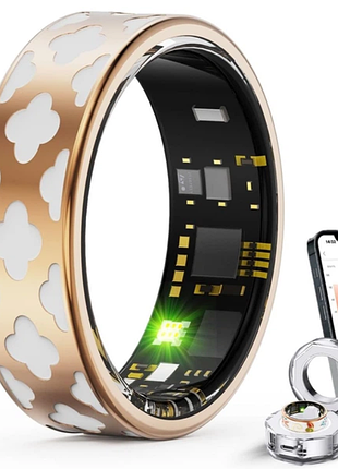 Смарт-кільце smart ring розумне кільце фітнес-трекер для моніторингу здоров'я з застосунком, 10 розмір